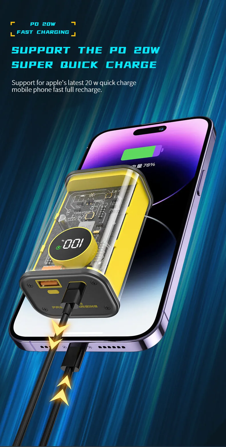 15000Mah 22.5W Super Fast Charge Power Bank Q-Cd1011 Orange