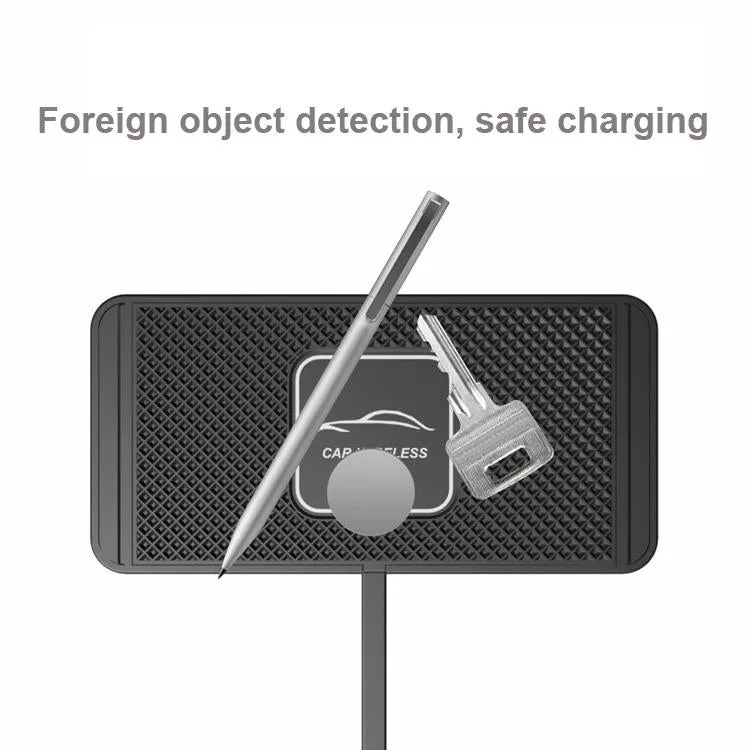 15W Qi Car Wireless Charging Pad | 30cm Short Cable | Anti-skid