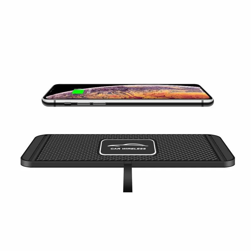 15W Qi Car Wireless Charging Pad | 30cm Short Cable | Anti-skid