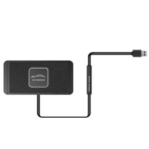 15W Qi Car Wireless Charging Pad | 30cm Short Cable | Anti-skid