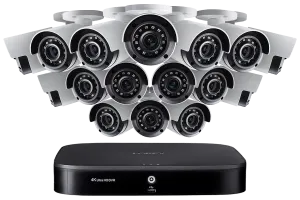 4K Ultra HD 16-Channel Security System with Sixteen 4K (8MP) Cameras, Advanced Motion Detection and Smart Home Voice Control