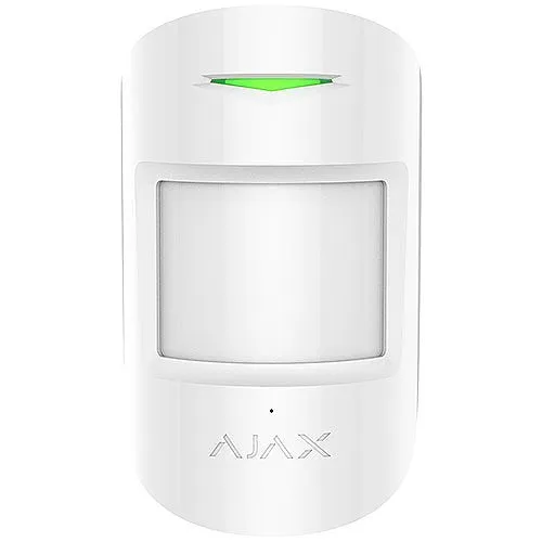 AJAX 42796.06.WH3 Wireless Motion and Glass Break Detector with Pet Immunity, White