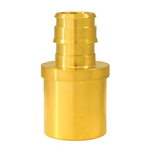 Apollo Valves ExpansionPEX Series EPXMS1234 Reducing Pipe Adapter, 1/2 x 3/4 in, Barb x Male Sweat, Brass