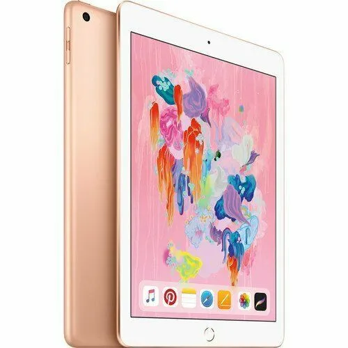 Apple 9.7" iPad Wi-Fi   Cellular 128GB 4G LTE (2018 Model) Gold
