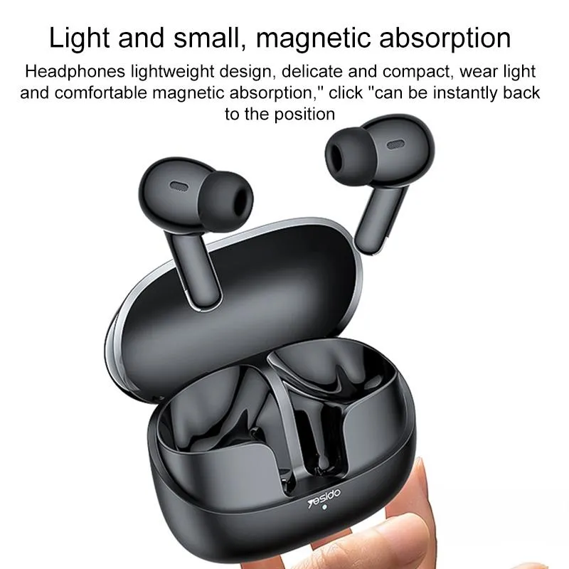 Black Wireless Bluetooth Earphones - Tws26