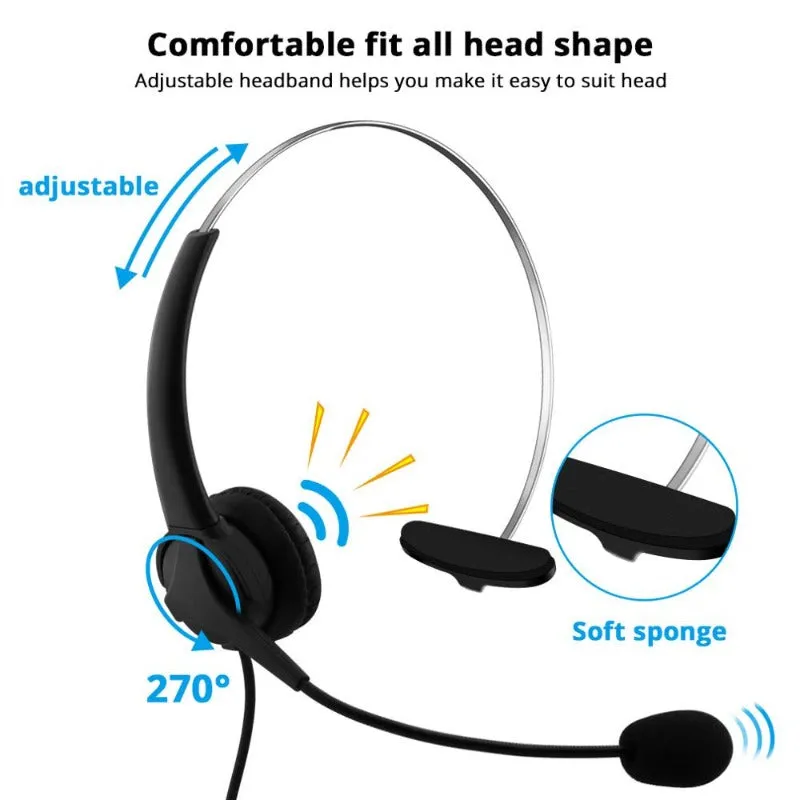 Call Center/Office Headset With Micro