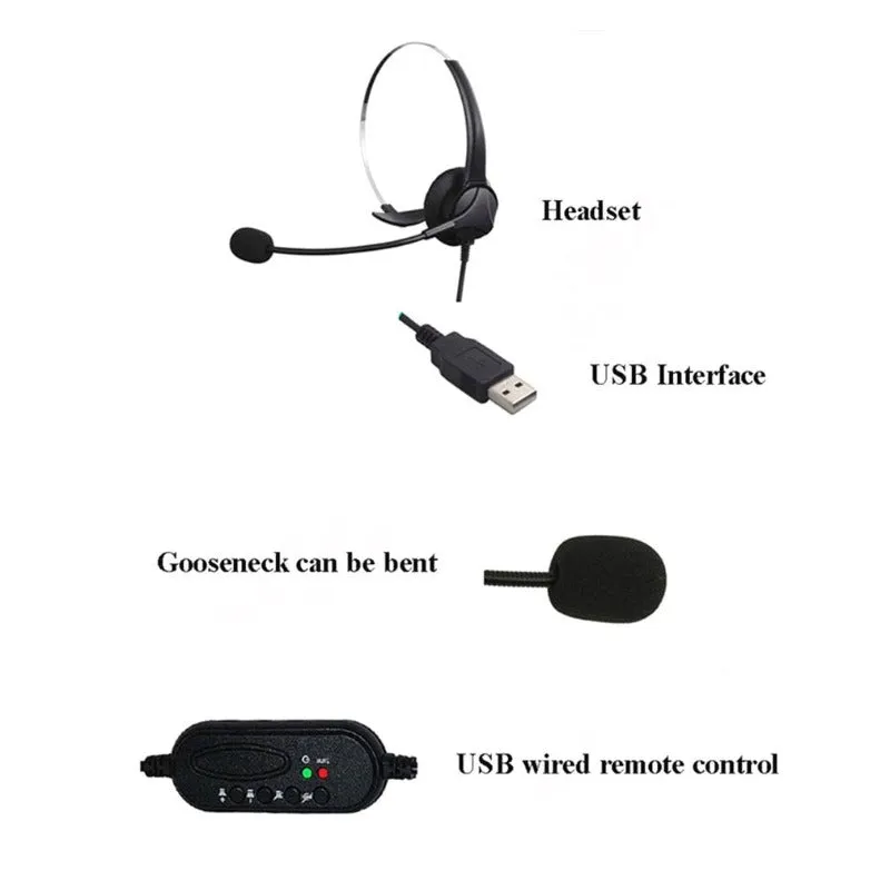 Call Center/Office Headset With Micro