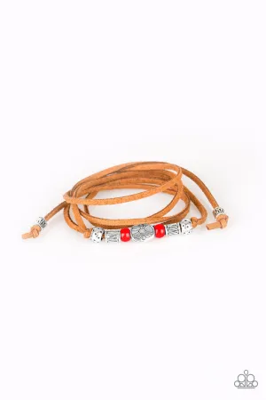 Clear A Path - Red Bracelet - Paparazzi Accessories