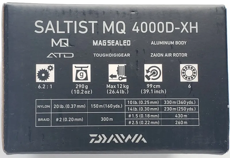 Daiwa Saltist MQ 4000D-XH Spinning Reel SALTISTMQ4000D-XH