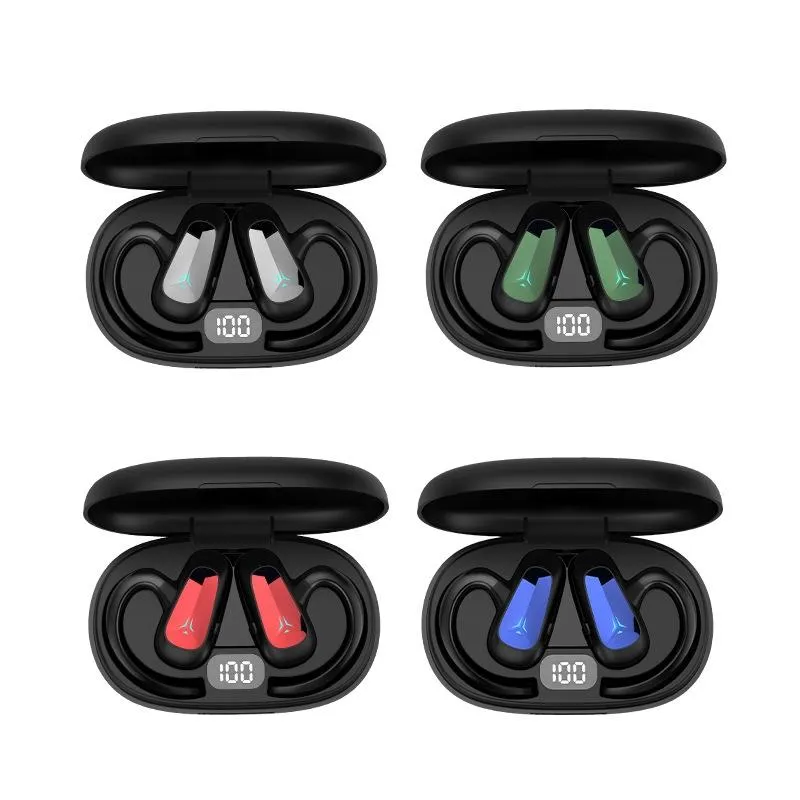 Digital Display Bluetooth Earphones - Bone Conduction Stereo