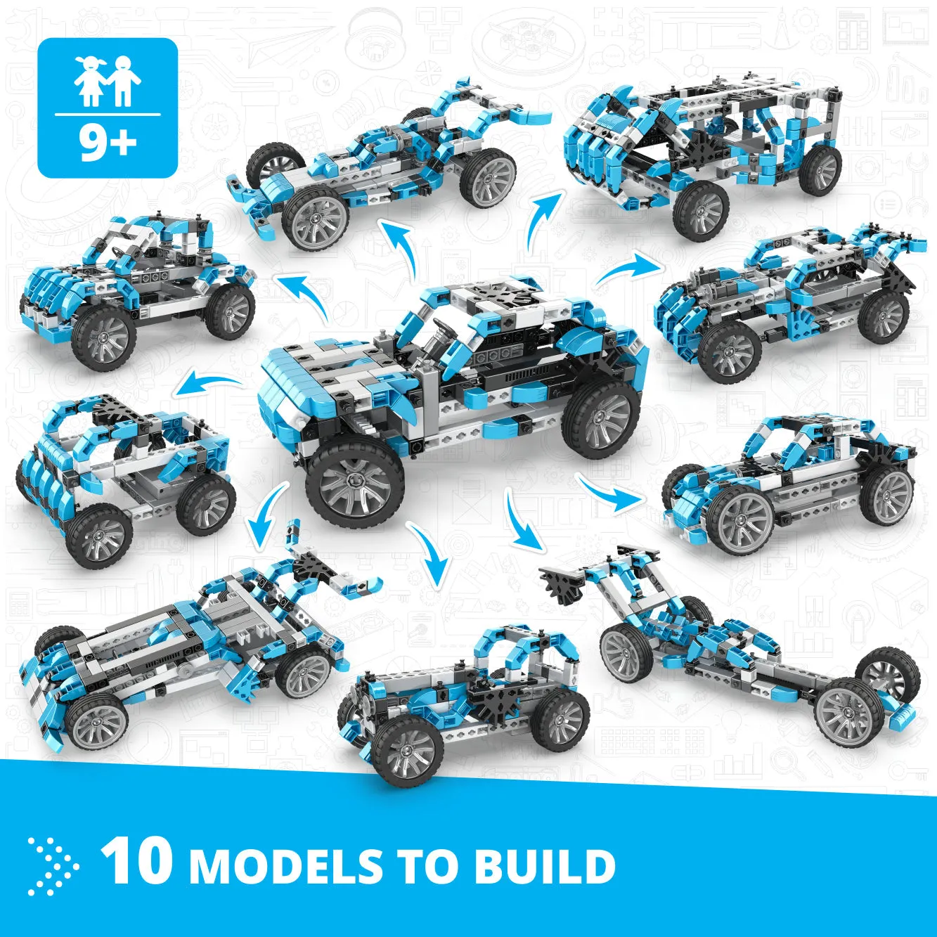 Engino Inventor Motorized "Offroader" with 10 Bonus Models