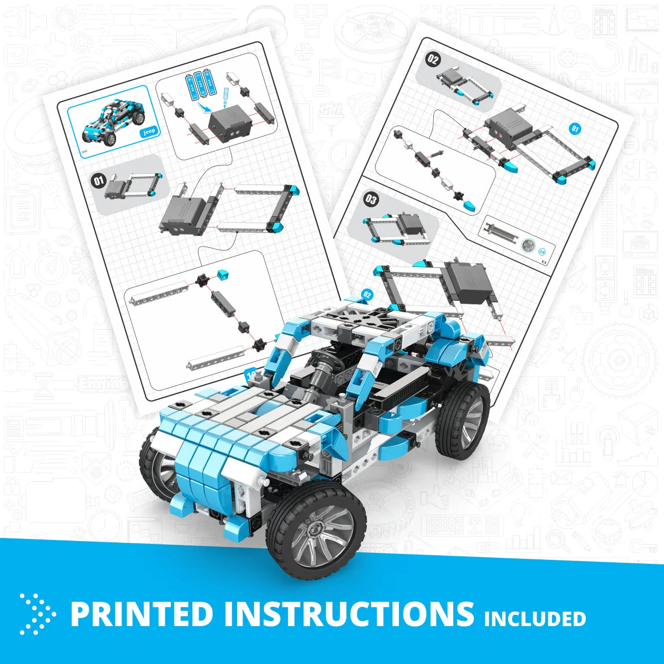 Engino Inventor Motorized "Offroader" with 10 Bonus Models