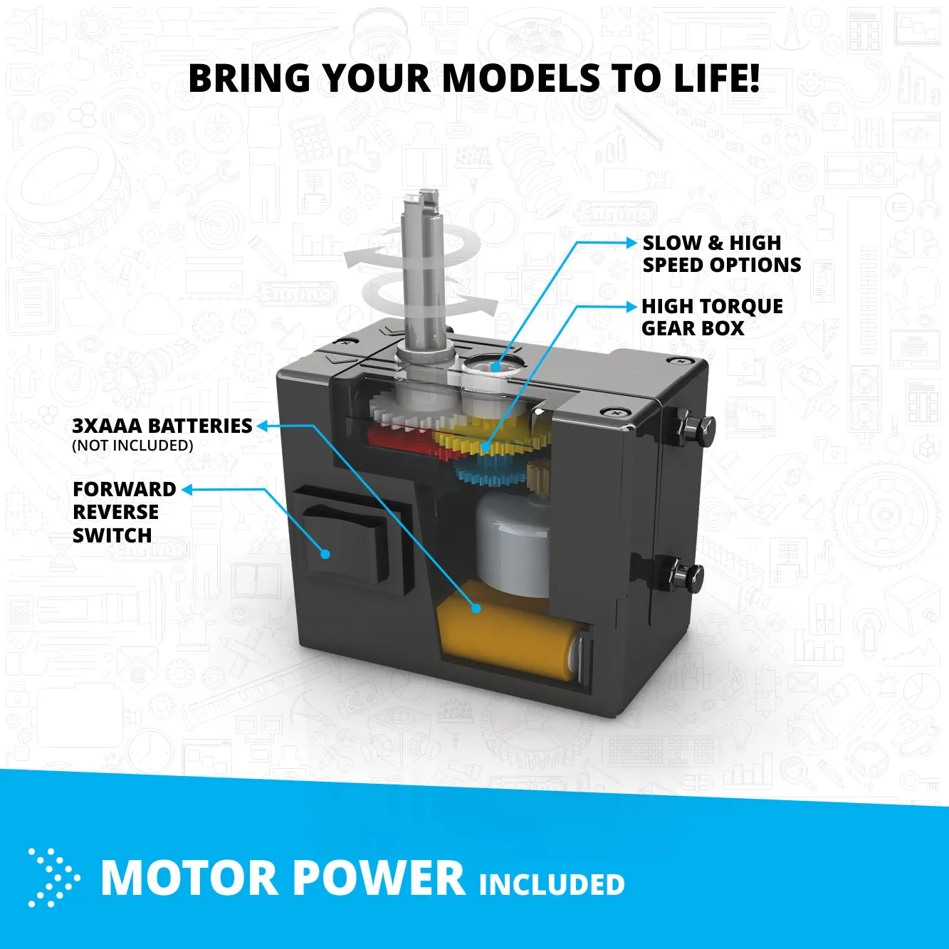 Engino Inventor Motorized "Offroader" with 10 Bonus Models
