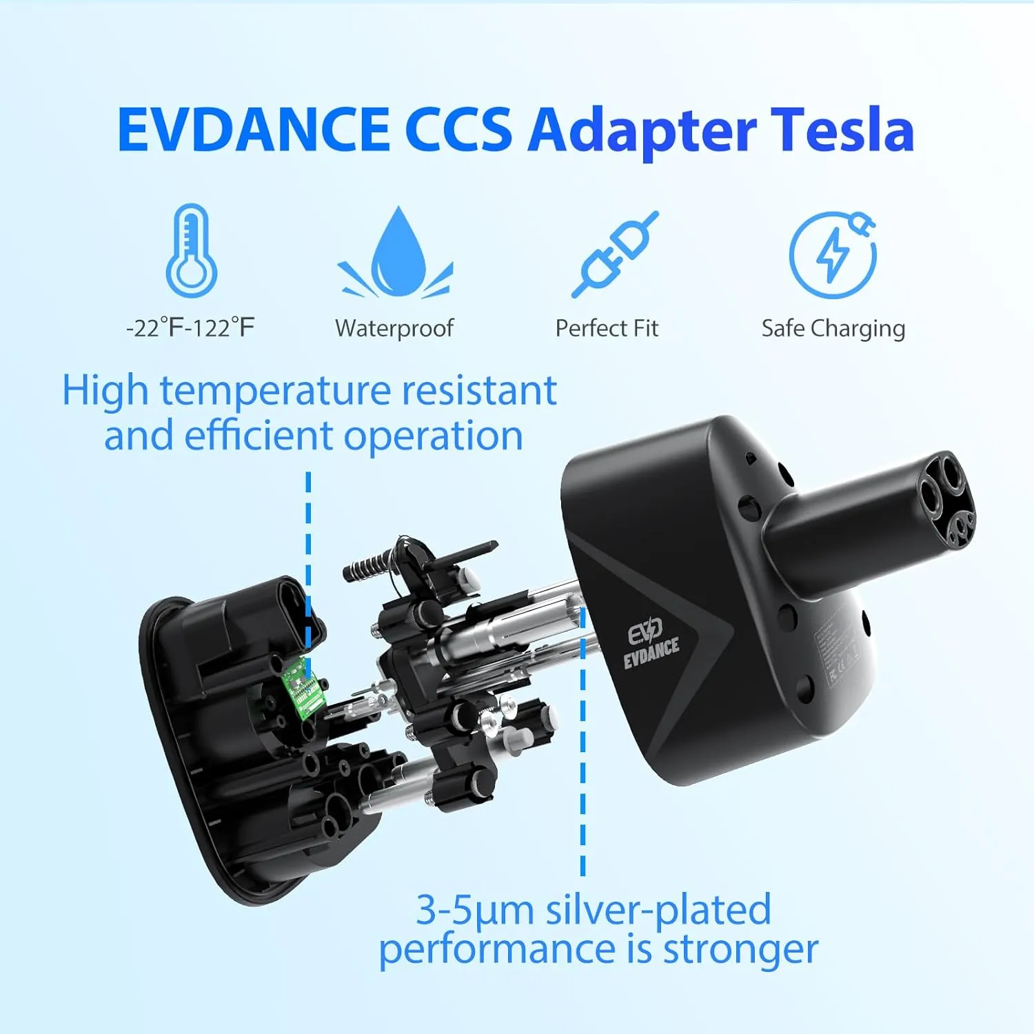 EVDANCE CCS1 To NACS Adapter 250KW
