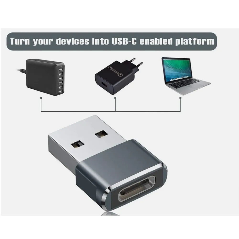 High-Speed Data Type C Female To Usb Male Adapter