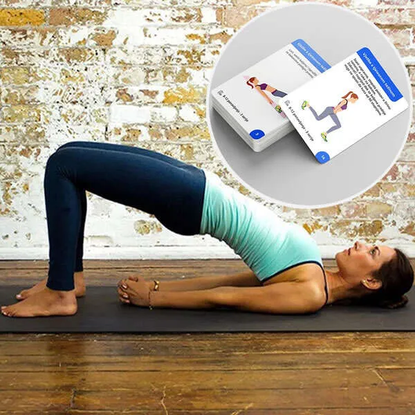 Illustrated cards full body - Illustrated cards for full body exercising