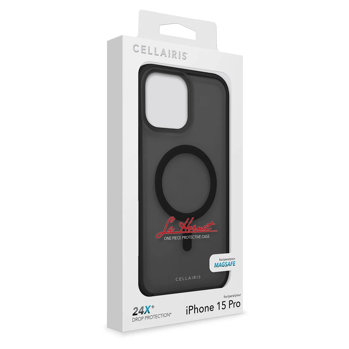 La Hornet - iPhone 15 Pro Black Matte w/ MagSafe Case