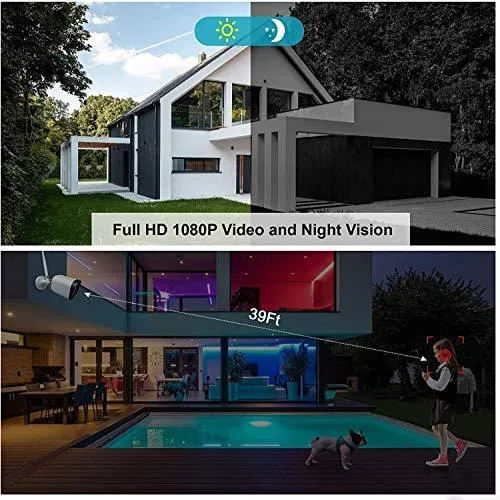 Laview Security Camera Outdoor 1080P HD,WiFi Cameras,Home Security Cameras with AI Human Detection,Two-Way Audio,Night Vision,ONVIF Protocol Compatible with Alexa,SD Slot&USA Cloud Storage(2 Pack)