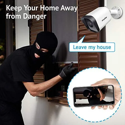 Laview Security Camera Outdoor 1080P HD,WiFi Cameras,Home Security Cameras with AI Human Detection,Two-Way Audio,Night Vision,ONVIF Protocol Compatible with Alexa,SD Slot&USA Cloud Storage(2 Pack)