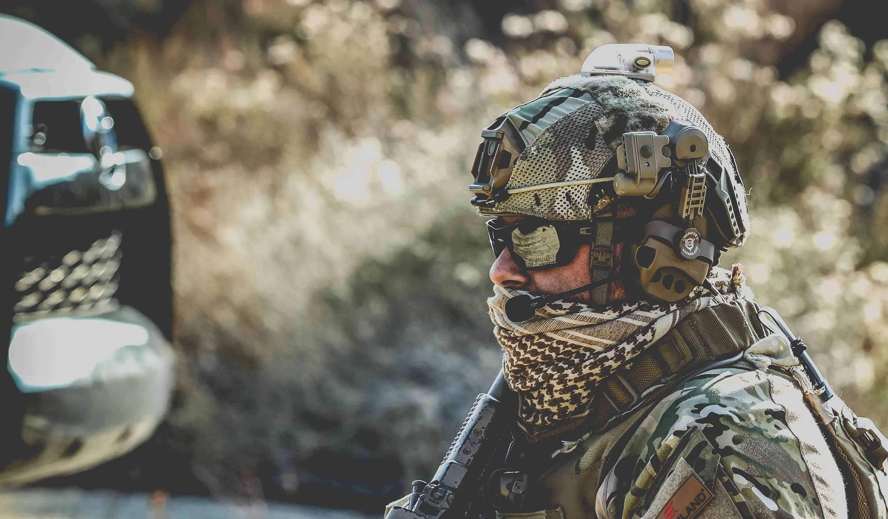 LIBERATOR® V Advanced Dual Comm Headset with Hearing Protection and PTT System