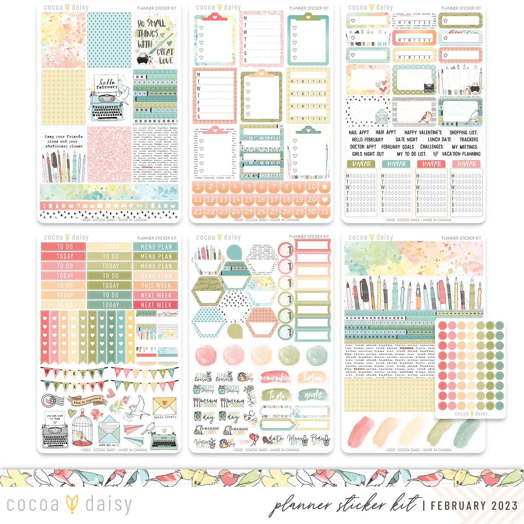 Paperie Planner Sticker Kit February 2023