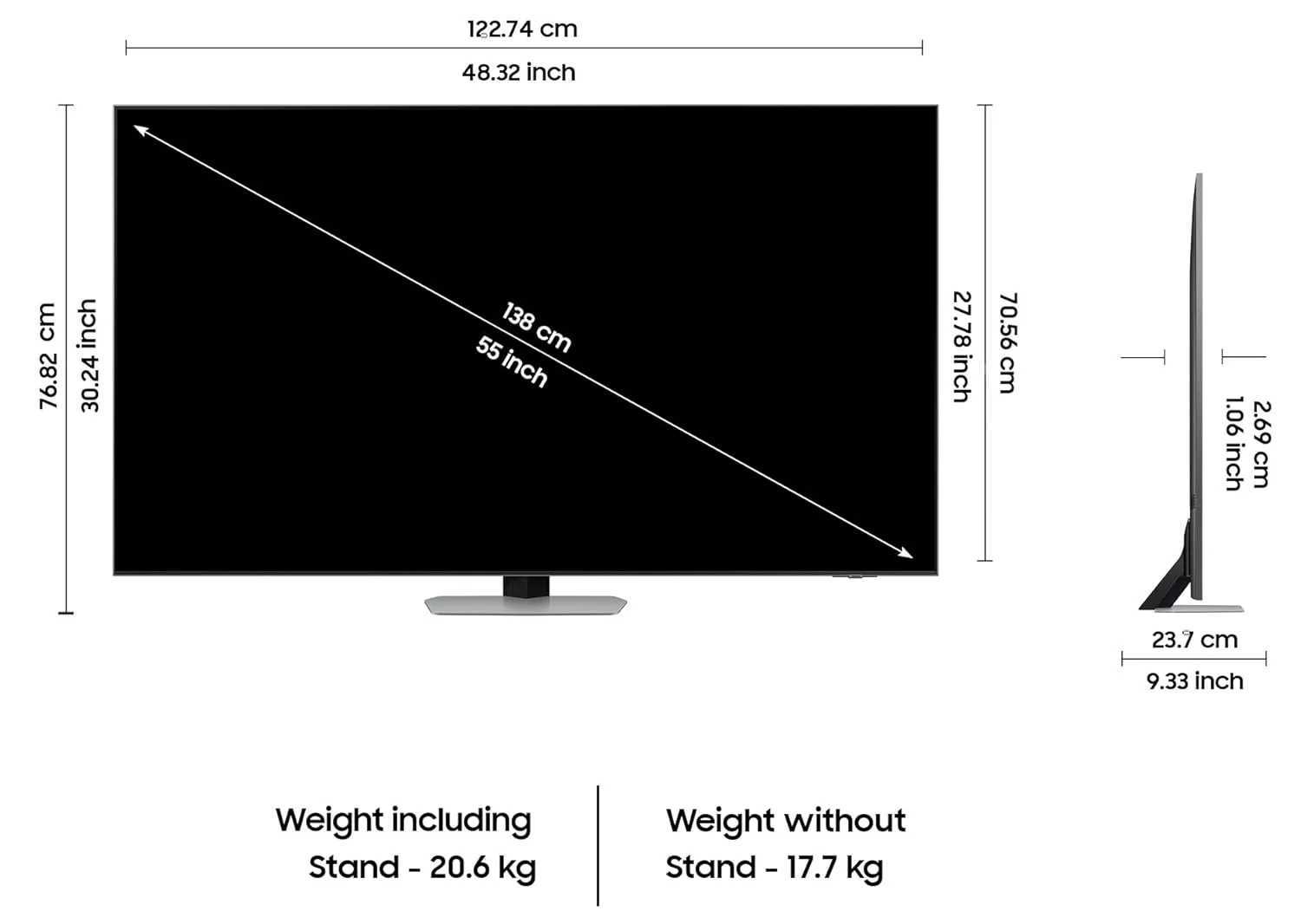 Samsung QA55QN90DAULXL  138 cm (55 inches) 4K Ultra HD AI Smart Neo-QLED TV Free Tv Offer