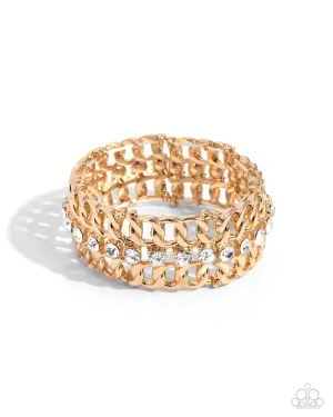 Secure Shimmer -Gold Bracelet