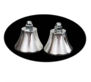 Silver Risers and Caps for Display Cases