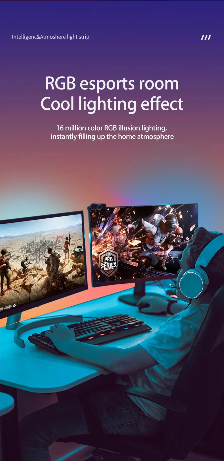 Smart Gaming LED Strip Lights.