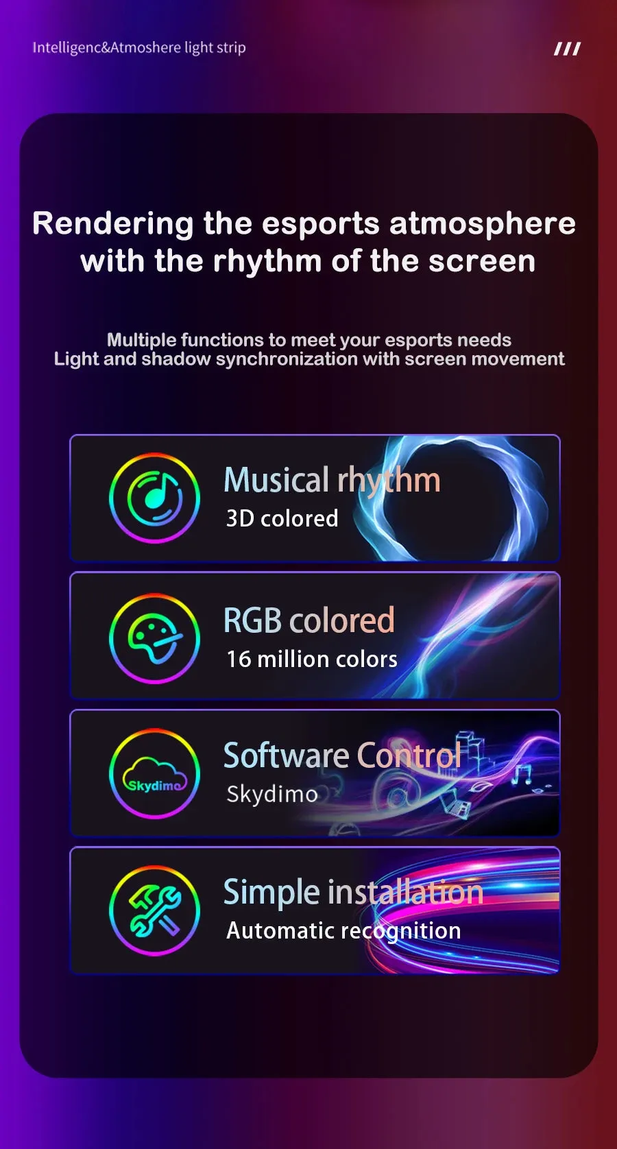 Smart Gaming LED Strip Lights.