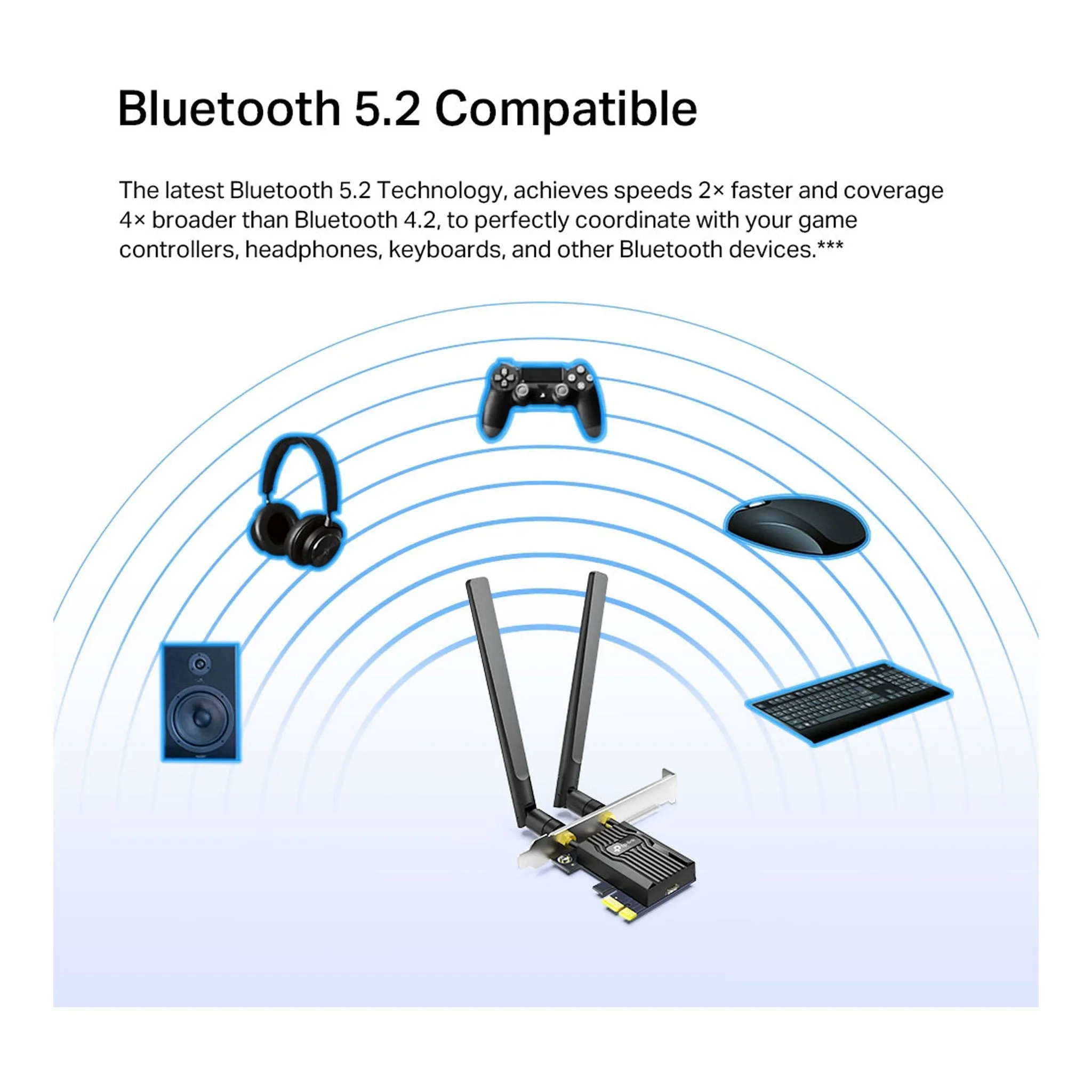 TP-Link Archer TX55E AX3000 Wi-Fi 6 Bluetooth 5.2 PCIe Adapter