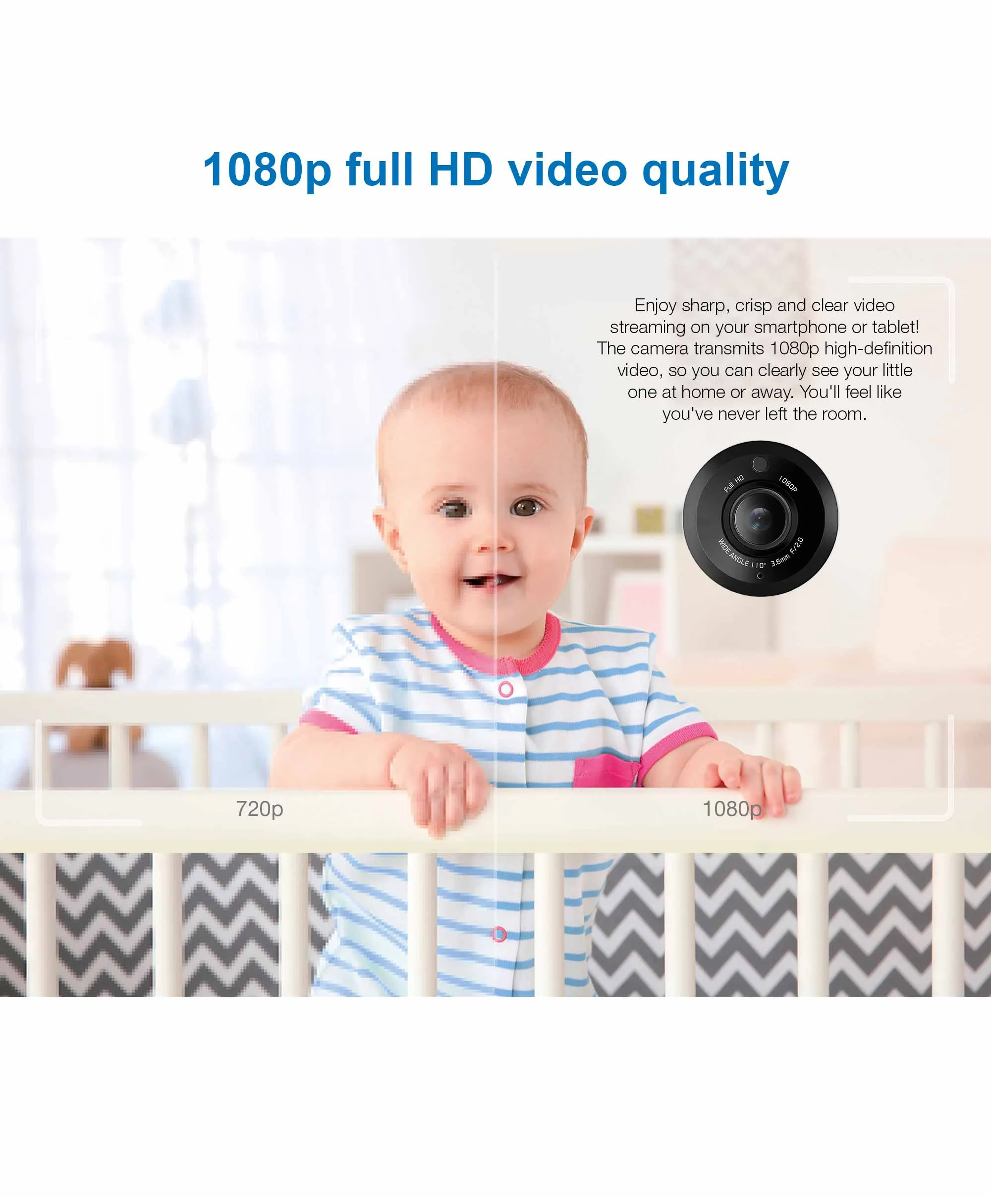 VTech RM7767HD Smart 7-inch Video Baby Monitor
