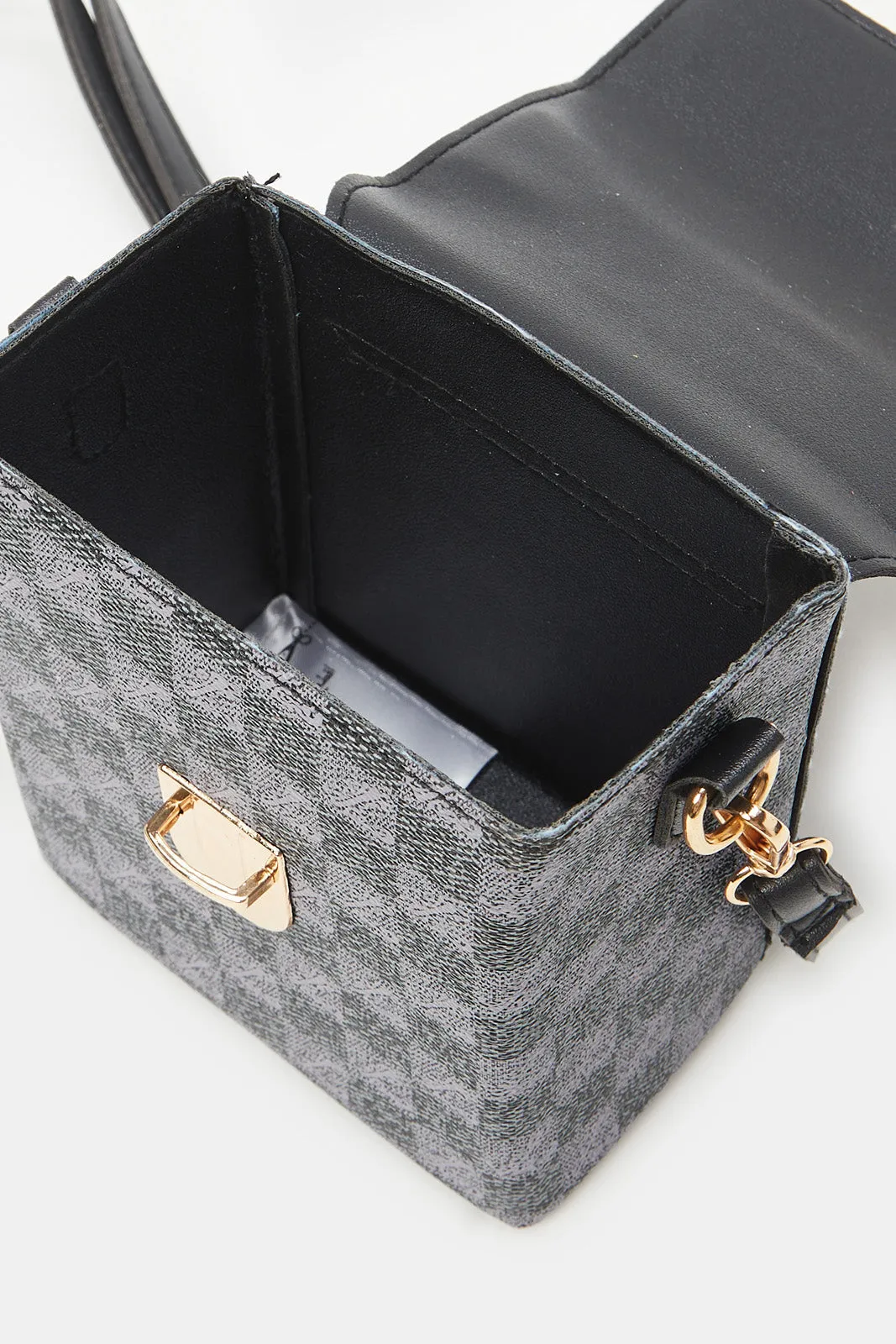Women Black Embellished Mobile Purse